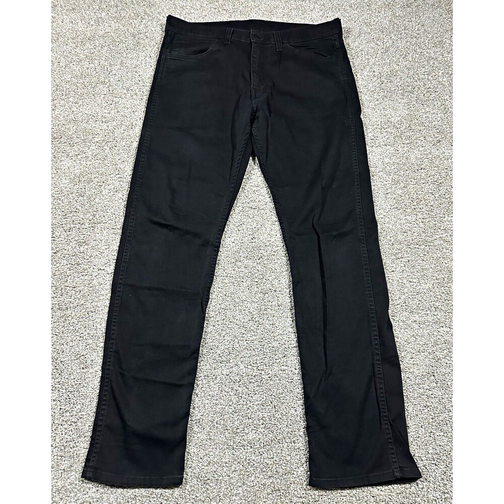 Levi’s 513 Men’s Slim Straight Fit Stretch Dark Wash Black Jeans 34x34